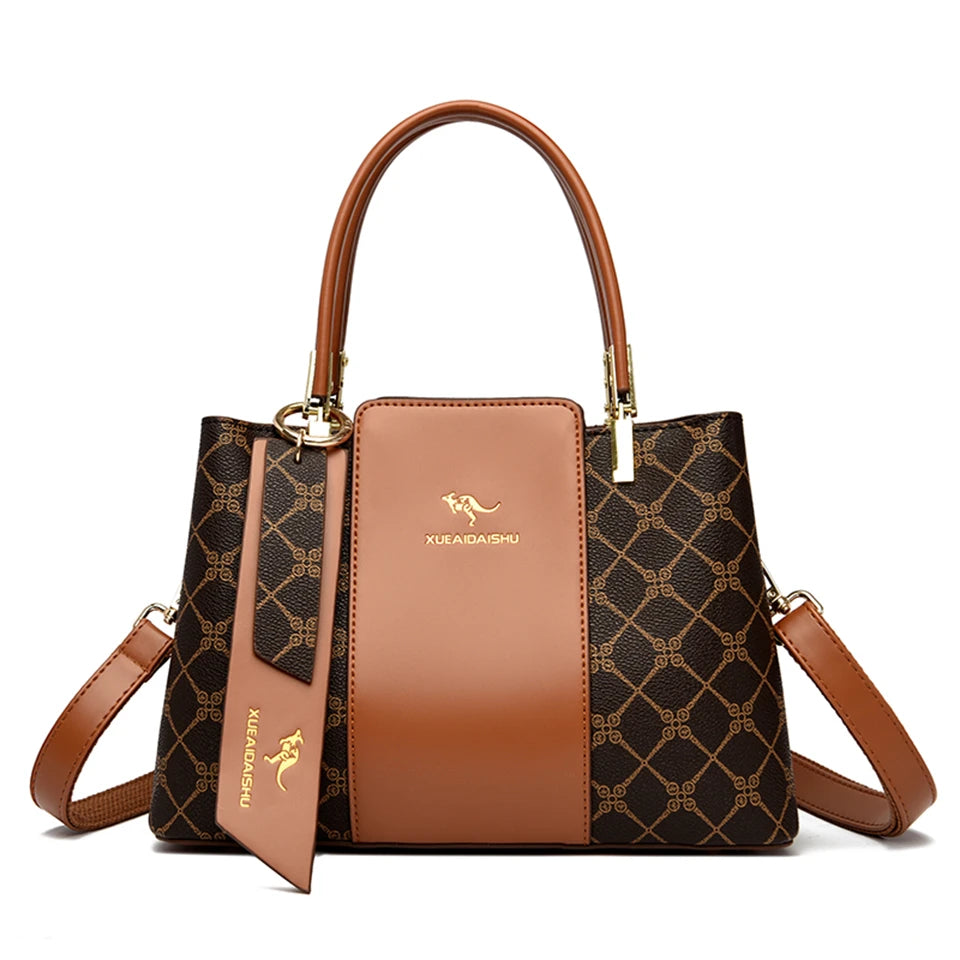 Maison Print Shoulder Bag