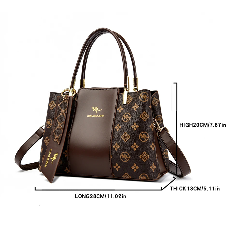 Maison Print Shoulder Bag