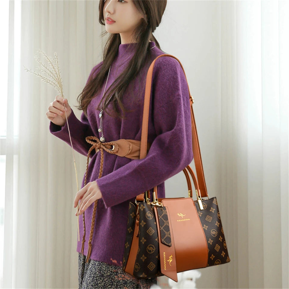 Maison Print Shoulder Bag